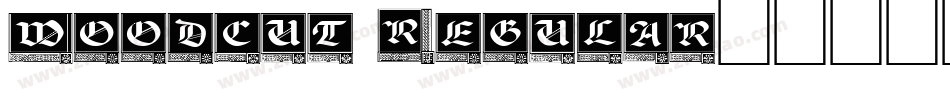 woodcut Regular字体转换